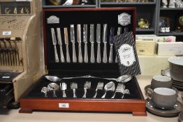 A 20th-century silver-plated canteen by George Butler of Sheffield Limited from the James Ryals