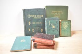 A News Chronicle Song Book 'Community Songs' sold along with three Thackery volumes, In the Woods by