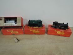 Tri-ang 0-6-0 Tank Loco's, R52 LMS 7296 with internal packaging present in box, R255 Clockwork,