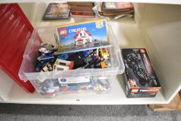 Modern Lego, catalogues for Creator 31069 and Friends 41091, many pieces included, Lego Technics