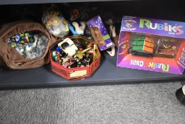 Mixed Toys, Die-casts playworn including Matchbox and Corgi, Rubik's Cube in original packaging,