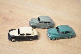 Dinky Toys Die-casts, 159 Morris Oxford, dark green, very good example, 161 Austin Somerset, black &