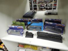 Corgi/Hornby Rail Legends 1:120 scale models on plinths, ST97506 Dominion of Canada, ST97502 Sir