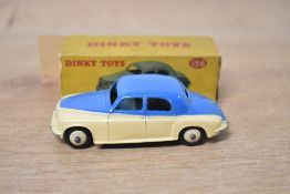 Dinky Toys Die-cast, 156 Rover 75 Saloon, blue upper body & cream lower body, very little wear, very