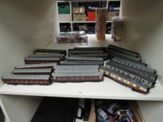 Bachmann 00 Carriages, SR Green, BR Maroon, Crimson & Cream etc, 24 in total