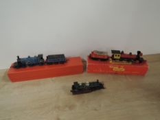 Tri-ang Railways 00 gauge, R358 2-6-0 Davy Crocket Loco & Tender, boxed, R354 CR 4-4-0 Loco & Tender