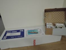 Dean's Marine 1:24 scale model kit, 56ft RAF Pinnace, part made, motor fixed into hull, with
