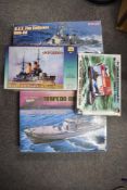 Mixed scale plastic kits, Dragon 1:350 scale 1033 USS The Sullivans DDG-68Zvezda 1:350 scale 9027