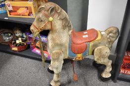 Mobo Tin Plate Walking Horse, height 76cm, length 66cm