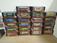 EFE Gilbow Die-cast Buses, 16521 Ribble White Lady x2, 16522 Gay Hostess, 16601 London Transport,