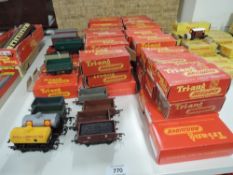 Tri-ang Rolling Stock, R214 Ore Wagon, R215 Bulk Grain Wagon x3, R123 Horse Box with long wheel base