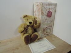 Russ Bear, Modern Mohair Limited Edition, LE002 Barrymore, length 54cm, 3585/5000 certificate and