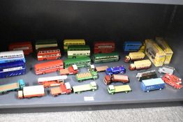 Oxford Die-casts, Flat Wagons, Articulated Wagons, Buses, Fire Service etc, 29 in total along with