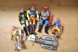 1980's Figures Bravestar 1986 Filmation, Sand Storm, Tex Hex, Marshal Bravestar, Strato Coach