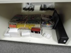 Mixed Toys, Palitoy Action Man Assault Craft, very little use in damaged box, modern Dolls House