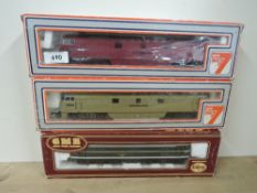 Diesel 00 Gauge Locomotives, Airfix BR D5531, Lima Western Enterprise and Western Gladiator, all