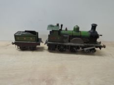 Bing (GBN) Live Steam O Gauge 4-4-0 GNR Loco & Tender 776 with 035 to front, name of engine worn off