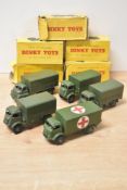 Dinky Toys Die-casts, 623 Army Covered Wagon, slight paint loss, good example, 621 3-Ton Army Wagon,