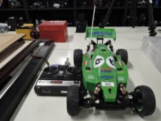 Kyosho Radio Controlled Four Wheel Drive Hod Rod Car withFutaba Attack Sport Controller