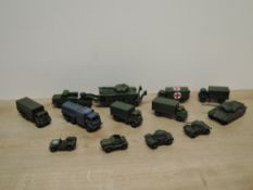 Dinky Toys & Supertoys Die-casts, 660 Tank Transporter, 651 Centurion Tank x2, 642 Pressure