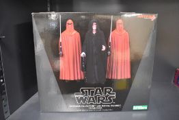 Kotobukiya ARTFX Plus 1/10 scale Pre Painted Model Kit, Star Wars, Emperor Palpatine with Royal