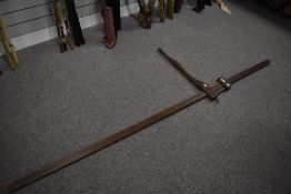 An antique horse measuring stick