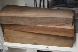 Four French walnut gun stock blanks hand selected by a master gunsmith