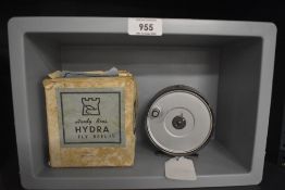 A 1970s 3and 3/4 inch Hardy Hydra in original box has had very little if any use
