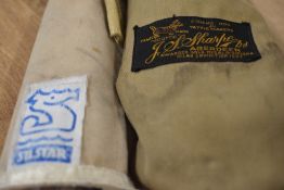 Two fishing rods a J.S.Sharp Scottie The Featherweight Fly Rod 2 Piece 9ft and a Silstar kevlar