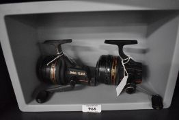 Two vintage Daiwa spinning reels A Daiwa 125M and a Daiwa 120M both in good working order