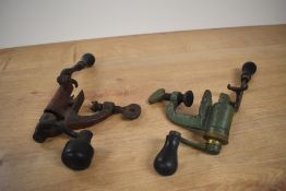 Two 12 bore gauge roll turnover machines