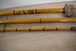 A Hardy Brothers Neo cane an early 1960s 3pc 12ft #8 The Ibis split cane trout and light salmon rod