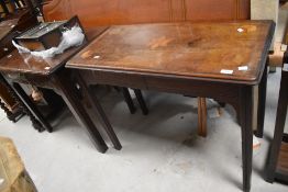 A Victorian stained frame side table having marquetry top , width approx. 89cm
