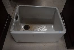 An enamelled belfast sink, dimensions approx. 60 x 46 x 28cm