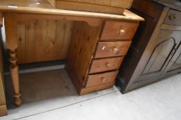 A selection of natural pine bedroom and occasional furniture