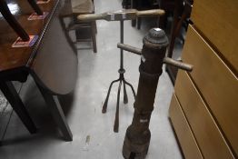 Two antique washing 'dollies'