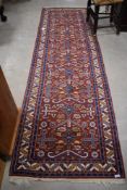 A traditional carpet run, approx. 270 (including tassles) x 78cm (from Indian gallery in Delhi)