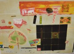 After Elizabeth Blackadder (Scottish 1931 - 2021) Lithograph 'Still Life With Fan', a colourful