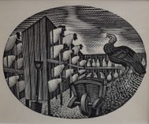 After Eric Ravilious (British 1903-1942) a set of twelve woodblock engravings plus frontispiece,