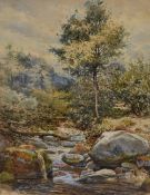 Local interest* Samuel John Lamorna Birch (British 1869-1955) watercolour, Lakeland stream in