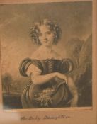 After Henry William Pickersgill (British 1782 - 1875) etching 'Floretine' depicting a mother and