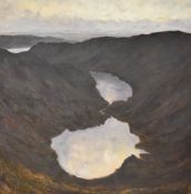 *Local Interest* M Wilson (British Contemporary) oil on canvas, a dark Lake District scene