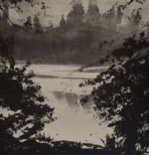 After Norman Ackroyd (British 1938 - 2024) Etching and aquatint 'Fonthill Revisited' a monochromatic