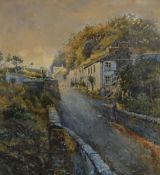 Local interest* Samuel John Lamorna Birch (British 1869-1955) watercolour, Village road with