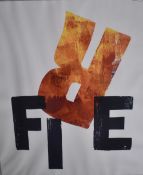 After Alan Kitching (British b.1940) limited edition colour print 'fire' signed, dated 2003 and