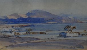 Local interest* Samuel John Lamorna Birch (British 1869-1955) watercolour, a coastal scene sketch,