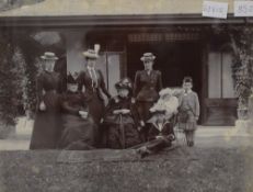 After Robert Milne (British 1865 - 1952) Monochromatic photographic print of Queen Victoria