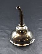 A George III Irish silver wine funnel, of traditional form having 'D' initial engraved to the