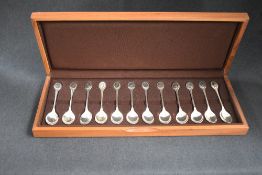 A cased 'The Royal Society for the Protection of Birds' Spoon Collection, containing twelve