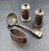 A George III silver fiddle pattern sugar sifter, of traditional form, marks for London 1818, maker